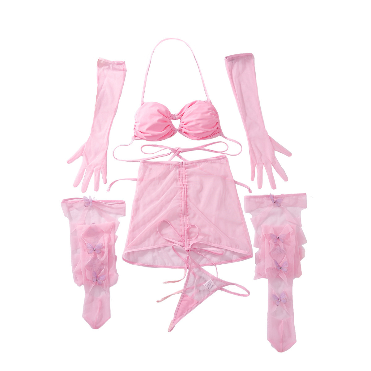 Lace Teddy Lingerie - Sexy Lingerie Set Women Sheer Mesh