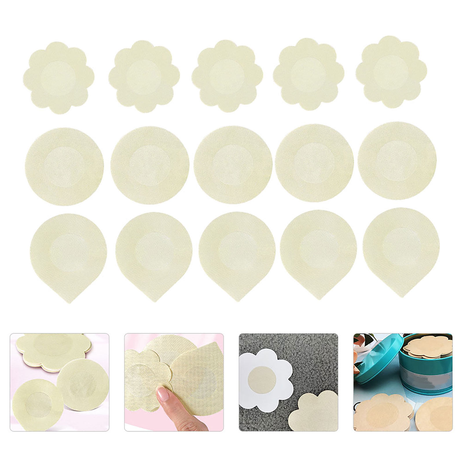 Nipple Cover Pasties - 30Pcs Covers Stickers Lightweight Breathable Pasties