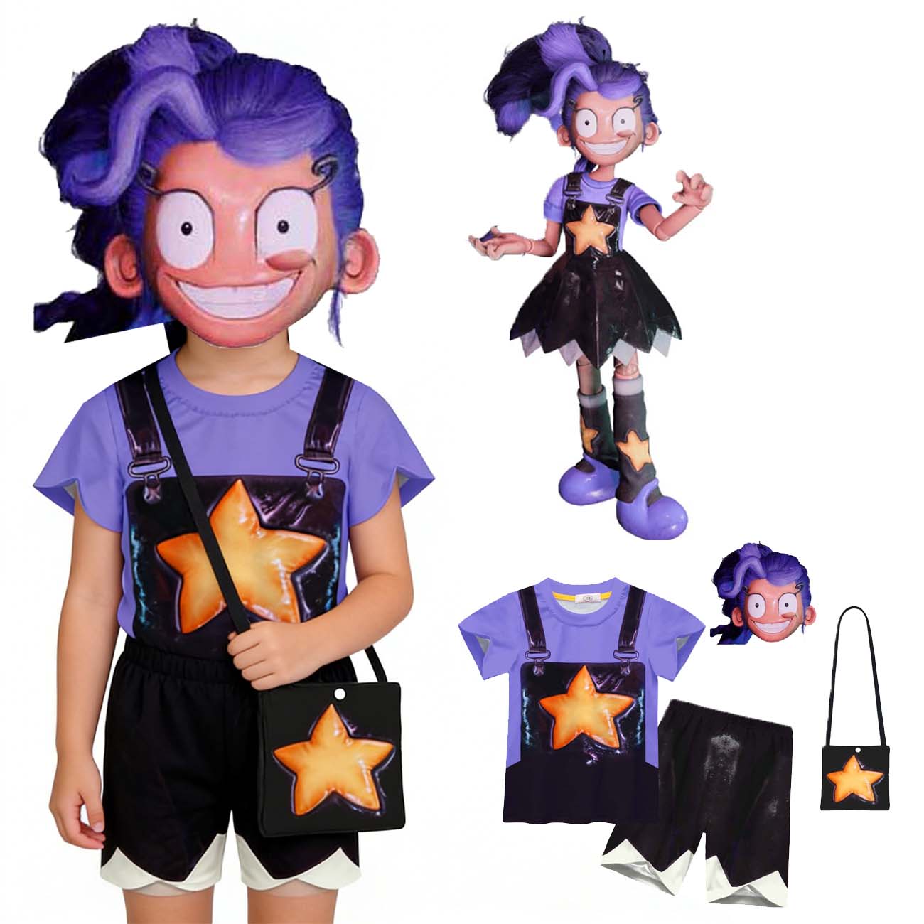 Boyshort Underwear - Kids Bobi Time LLily Cosplay Outfit
