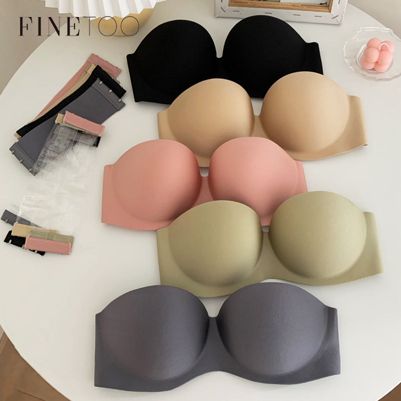 Bralette Wireless Soft - FINETOO Sexy Strapless Bras Women Wireless