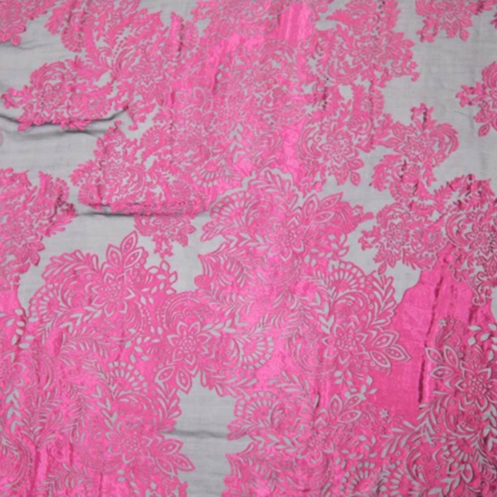 Fashion Large Pink Flower Desi – Robe Silk Women Bewertung und Preis