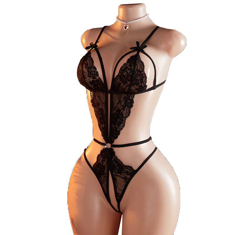 Transparent Sexy One-piece Hol – Lace Teddy Lingerie Bewertung und Preis