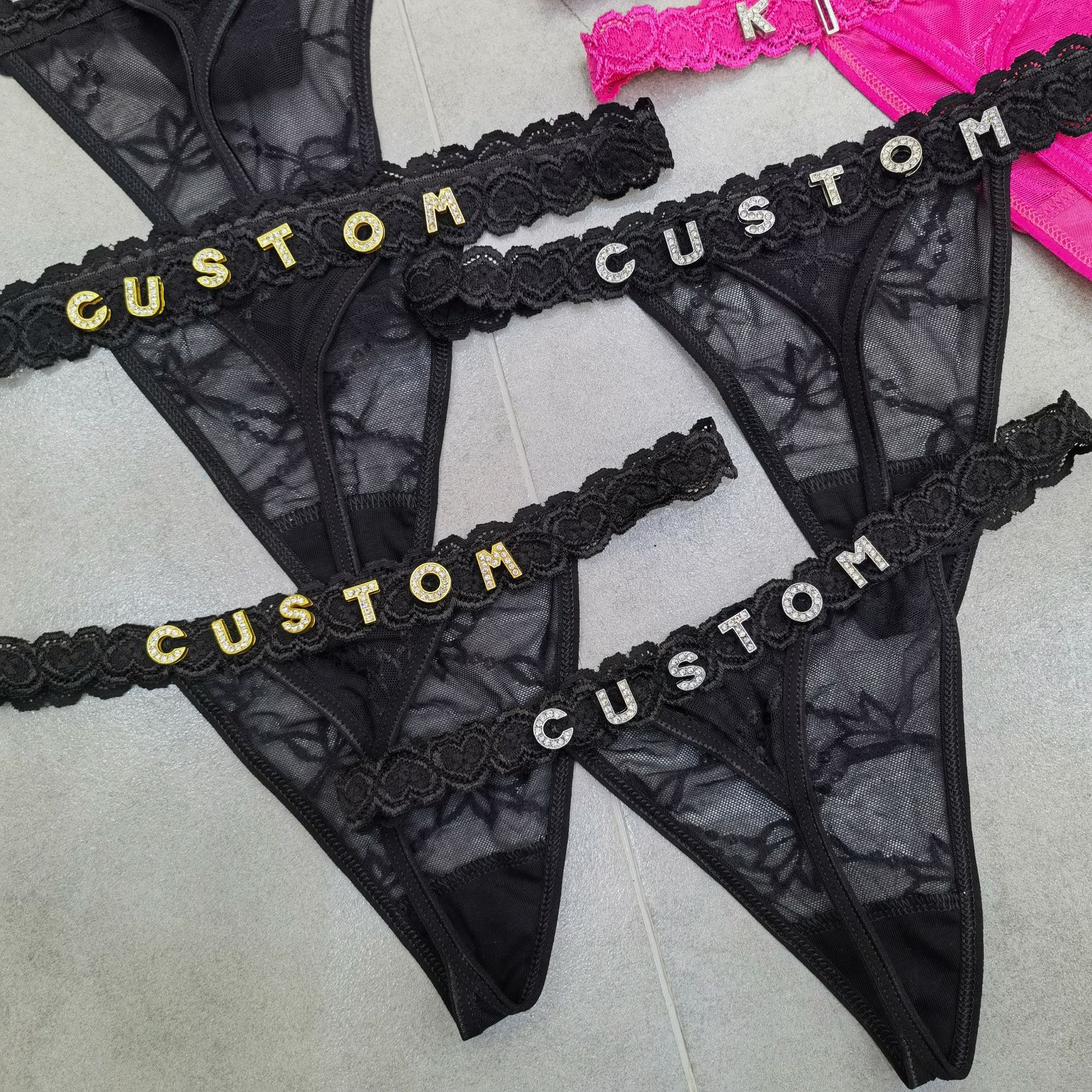 Customize Thongs Crystal Name  – Thong Bikini Women Bewertung und Preis