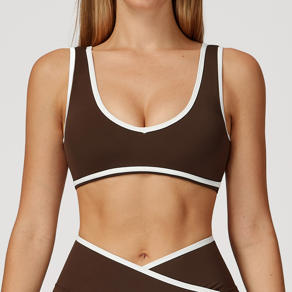 V-Neck Sports Bra Women Top Pu – Push Up Bra Padded Bewertung und Preis