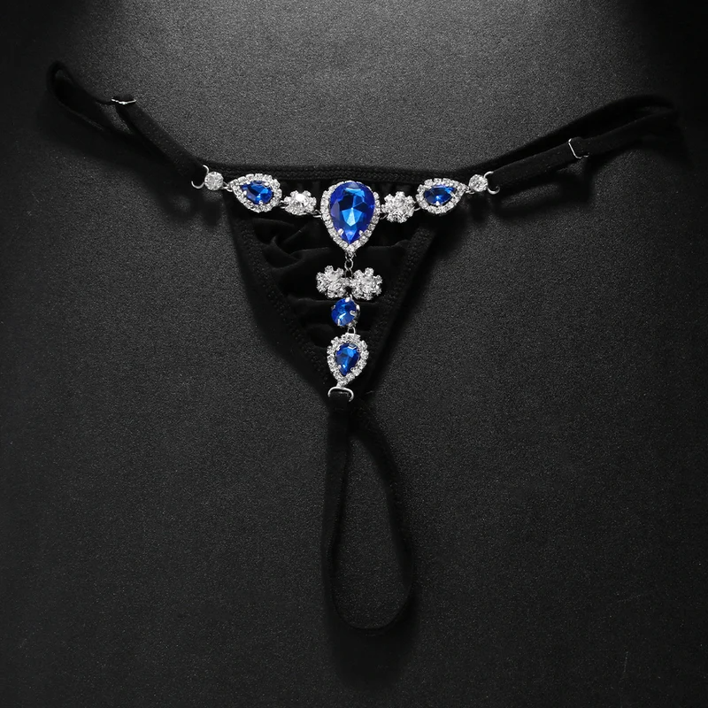 Fashion Blue Crystal Bikini Th – Thong Bikini Women Bewertung und Preis