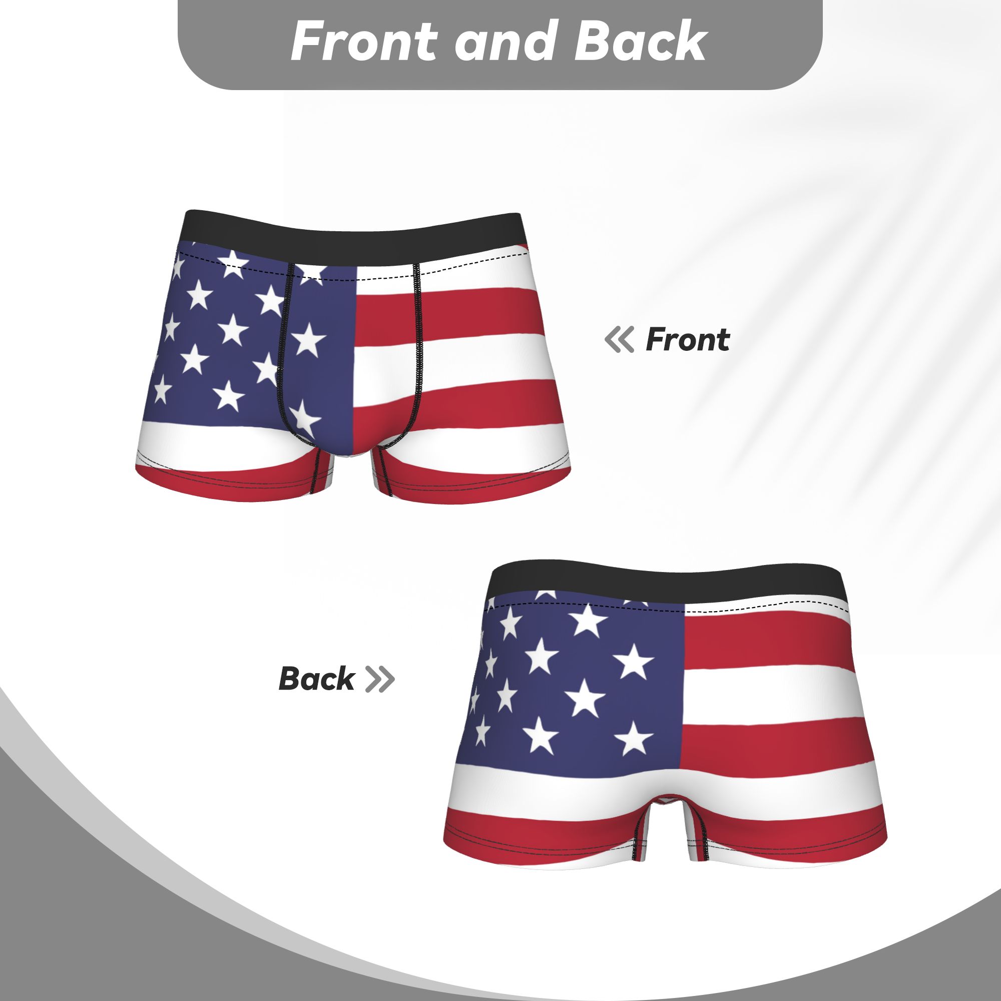 Man United States Flag Long Un – Boyshort Underwear Bewertung und Preis