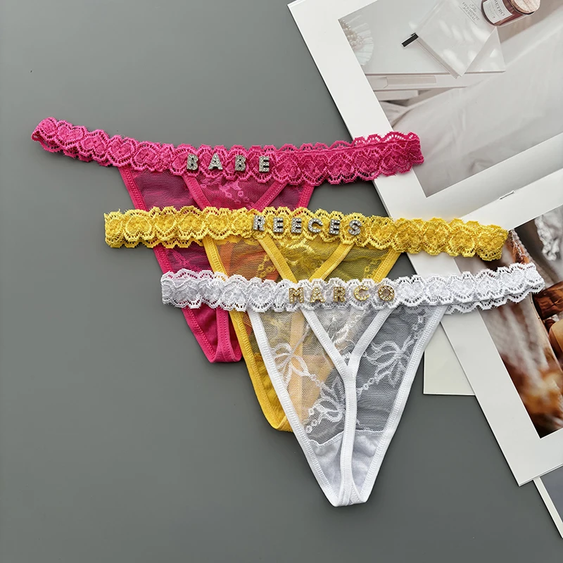 Personality Custom Thong Name  – Thong Bikini Women Bewertung und Preis