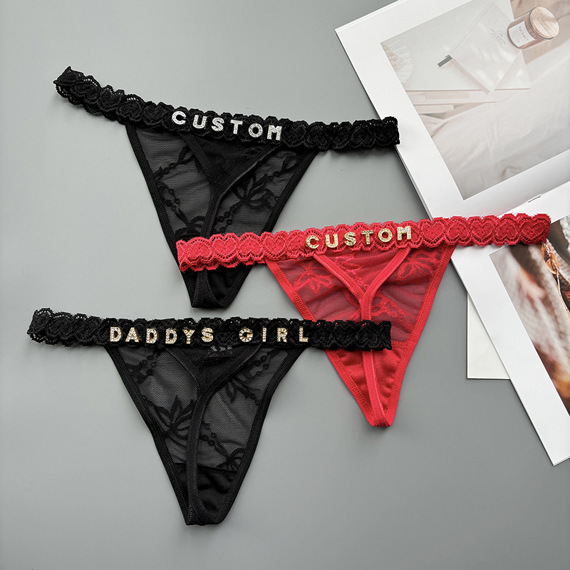 Personality Custom Thong Name  – Thong Bikini Women Bewertung und Preis