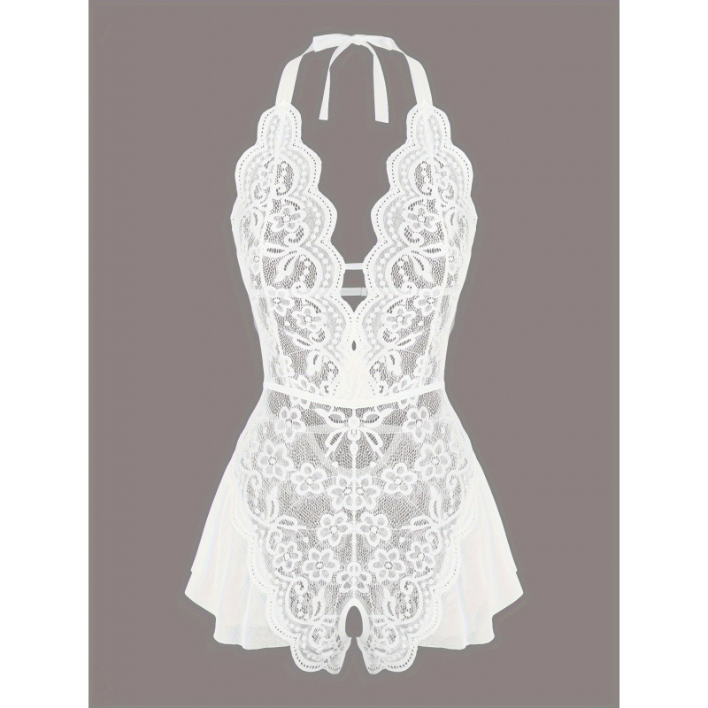 Charming Lace Mesh Teddy, Scal – Lace Teddy Lingerie Bewertung und Preis