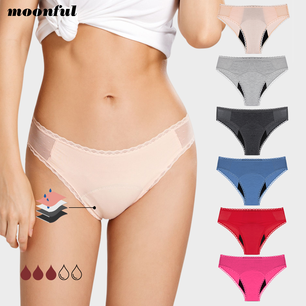 4 Layer Absorbent Menstrual Pa – Period Panty Absorbent Bewertung und Preis