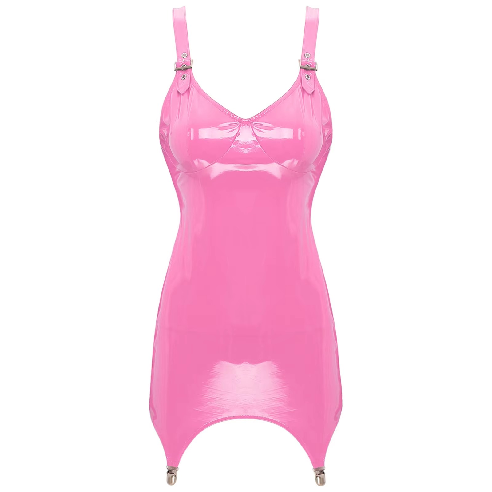 Womens Shiny Metallic PVC Leat – Babydoll Chemise Night Bewertung und Preis