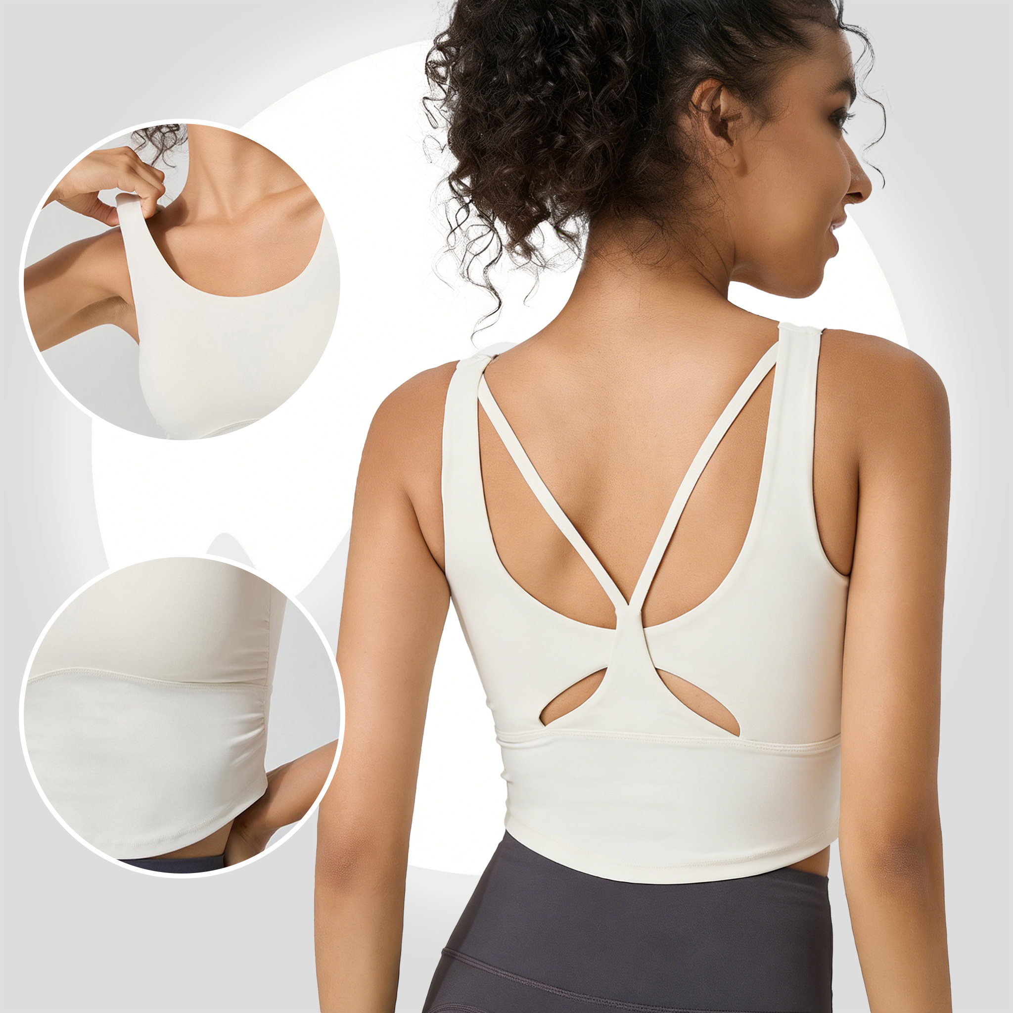 Women's Fixed Cup Yoga Sports  – Sports Bra High Impact Bewertung und Preis