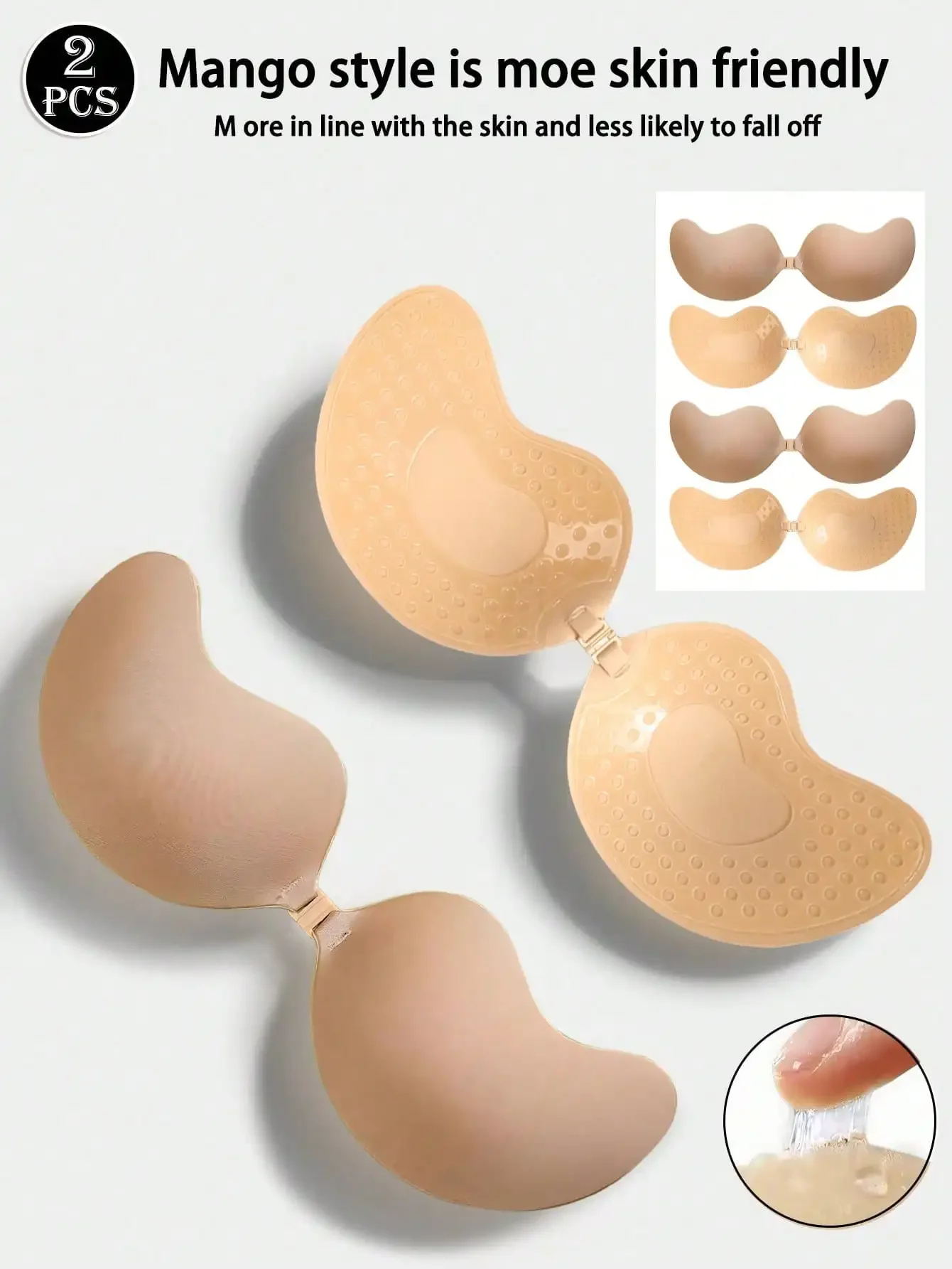 4pcs/Set (2 Black + 2 Nude) St – Strapless Bra Backless Bewertung und Preis